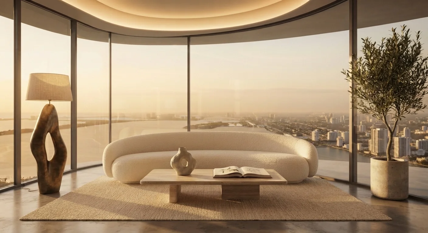Aspirational residential lifestyle scene