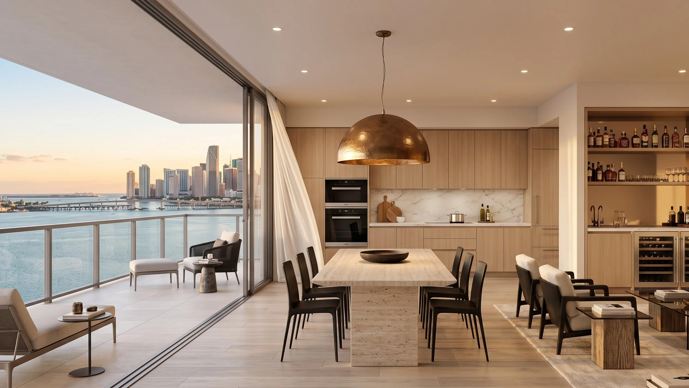 Miami skyline residential development