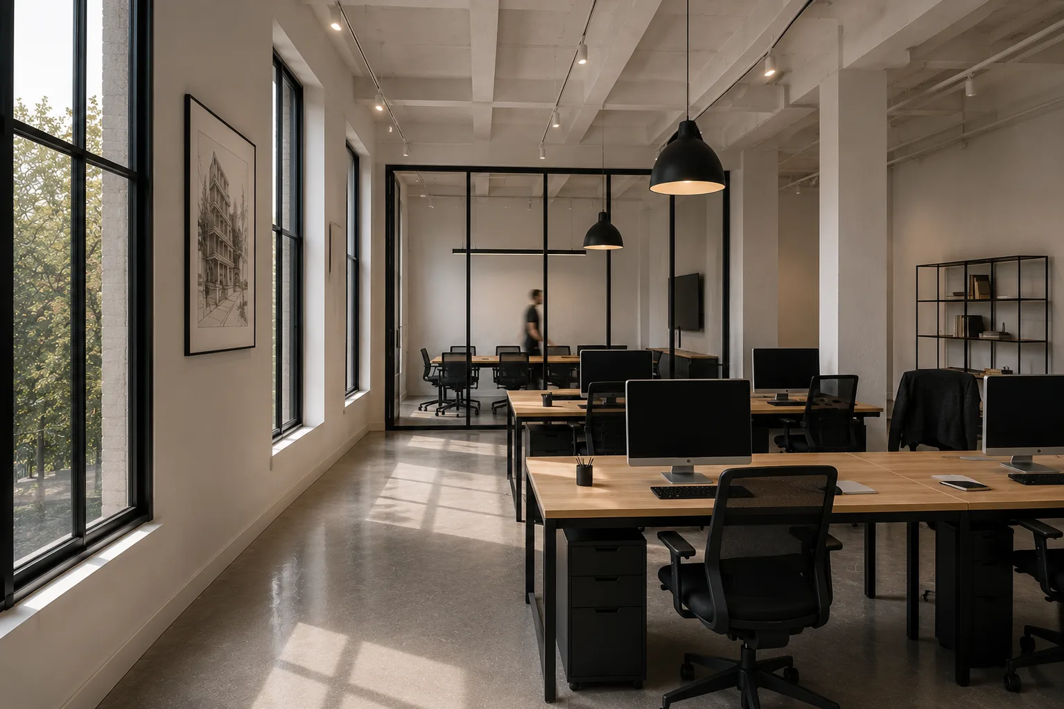 Creative studio floor