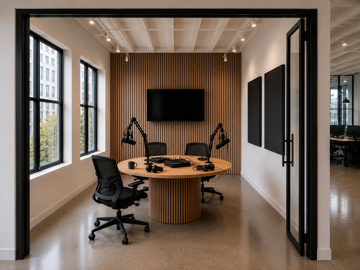 Podcast and audio studio